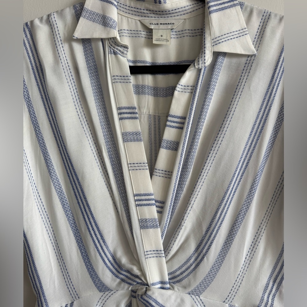 Club Monaco Striped Maxi Dress 0 - Picture 7 of 13